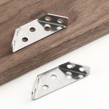 Load image into Gallery viewer, Corner Brackets Stainless Steel 3-Sided Furniture Corner Brace with Screw Multi-Functional Reinforcement Bracket for Tables Shelves Cabinet

