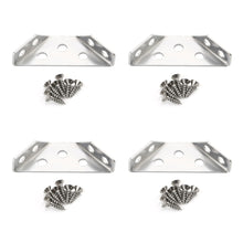Load image into Gallery viewer, Corner Brackets Stainless Steel 3-Sided Furniture Corner Brace with Screw Multi-Functional Reinforcement Bracket for Tables Shelves Cabinet
