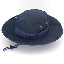 Load image into Gallery viewer, Camouflage Boonie Hat with Adjustable Brim Men Tactical Bucket Sun Caps Suitable For Outdoor Adventure Mountaineering Fishing
