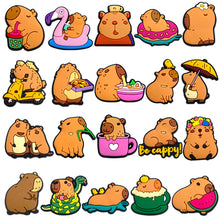 Load image into Gallery viewer, 20Pcs Capybara Series Shoe Charms DIY Accessories PVC Detachable Buckle Garden Shoes Accessories Festival Gift
