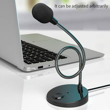 Load image into Gallery viewer, Microphone Studio Speech Speakers USB/3.5mm Jack Plug Wired Microphones For PC Computer Laptop Notebook Loud Speaker
