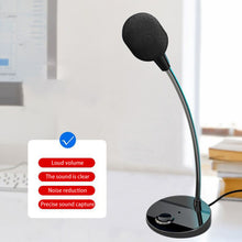 Load image into Gallery viewer, Microphone Studio Speech Speakers USB/3.5mm Jack Plug Wired Microphones For PC Computer Laptop Notebook Loud Speaker
