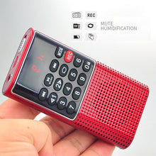 Load image into Gallery viewer, Mini Portable Pocket FM Radio Number key Handheld MP3 Walkman Radios with Recorder Rechargeable Battery For Walkman Go Hiking
