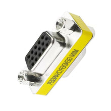 Load image into Gallery viewer, MINI DB15 15Pin Female/Female/Male Gender Changer VGA Plug connector Adapter D-Sub RS232 Serial Plug Connector
