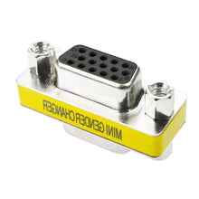 Load image into Gallery viewer, MINI DB15 15Pin Female/Female/Male Gender Changer VGA Plug connector Adapter D-Sub RS232 Serial Plug Connector
