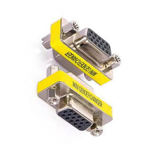 Load image into Gallery viewer, MINI DB15 15Pin Female/Female/Male Gender Changer VGA Plug connector Adapter D-Sub RS232 Serial Plug Connector
