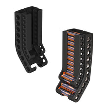 Load image into Gallery viewer, Battery Storage Organizer Wall Mount AA &amp; AAA Combo Battery Dispenser Container Battery Keeper Holder for 10 AAA &amp; 10 AA Battery
