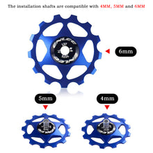 Load image into Gallery viewer, 11T/13T Road Bike Jockey Wheel Bearing Rear Derailleur Pulley Universal Shifter Accessory
