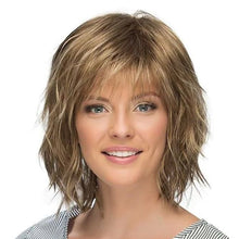 Load image into Gallery viewer, Gradient Wig Women Natural Lightweight Breathable Cool White Hair Head Invisible Seamless Fluffy Simulated Wig
