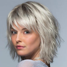 Load image into Gallery viewer, Gradient Wig Women Natural Lightweight Breathable Cool White Hair Head Invisible Seamless Fluffy Simulated Wig
