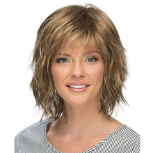 Load image into Gallery viewer, Gradient Wig Women Natural Lightweight Breathable Cool White Hair Head Invisible Seamless Fluffy Simulated Wig
