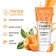 Load image into Gallery viewer, 40ml SPF40 Vitamin C Sunscreen Foundation Vitamin E Moisturizing Whitening Even Skin Tone Delays Aging and Reduces Skin Fine Lines
