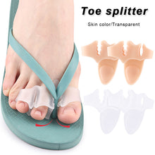 Load image into Gallery viewer, 1 pair Three Hole Flip Flops Toe Splitters Slippers Sandals Foot Pads Thickened Footrest Shock-absorbing Massage Separator
