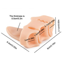 Load image into Gallery viewer, 1 pair Three Hole Flip Flops Toe Splitters Slippers Sandals Foot Pads Thickened Footrest Shock-absorbing Massage Separator
