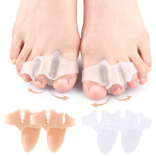 Load image into Gallery viewer, 1 pair Three Hole Flip Flops Toe Splitters Slippers Sandals Foot Pads Thickened Footrest Shock-absorbing Massage Separator
