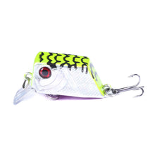 Load image into Gallery viewer, 1PC 4.5CM/7G Lure Cube Fake Bait Rockin' Micro Crankbait Floating Minnow Long Casting Wide Tongue Plate
