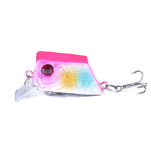 Load image into Gallery viewer, 1PC 4.5CM/7G Lure Cube Fake Bait Rockin' Micro Crankbait Floating Minnow Long Casting Wide Tongue Plate
