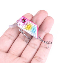 Load image into Gallery viewer, 1PC 4.5CM/7G Lure Cube Fake Bait Rockin' Micro Crankbait Floating Minnow Long Casting Wide Tongue Plate
