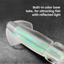 Load image into Gallery viewer, 5PCS 10.5CM/8G Lure Bionic Luminous Squid Soft Bait Hollow Tubular Sea Fishing Octopus Bait
