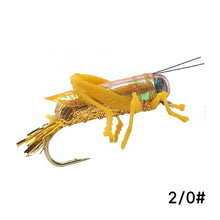 Load image into Gallery viewer, 1PC Bionic Locust Grasshopper Fly Hook Lure Insect Floating Artificial Bait Fishing Gear Accessories

