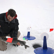 Load image into Gallery viewer, Portable Ice Fishing Flags Automatic Floating Water Fishing Platforms Ice Pits Danger Warning Signs Fishing Gear Accessories
