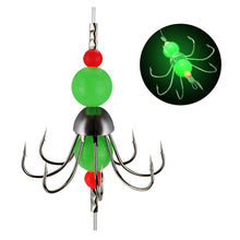 Load image into Gallery viewer, Luminous Squid Octopus Hook Fishing Set With Lead Heavy Umbrella-Shaped Hook Fishing Gear Accessories
