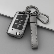 Load image into Gallery viewer, TPU Car Flip Key Case Cover Shell Fob For VW Volkswagen Golf 7 MK7 Tiguan MK2 for Seat Ateca Leon FR Ibiza Skoda Octavia Kodiaq
