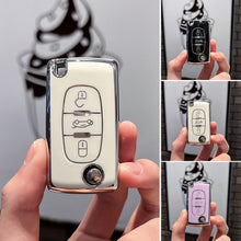 Load image into Gallery viewer, Car Remote Key Shell Case Cover Holder Fob 2 3 Button for Peugeot 308 207 307 3008 5008 Fob for Citroen C2 C3 C4 C8 Accessories
