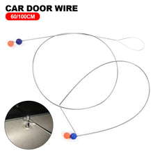 Load image into Gallery viewer, 60cm/100 Stainless Steel Car Door Lock Opener Tool Supplies Wire Ball For Auto Pull Rope
