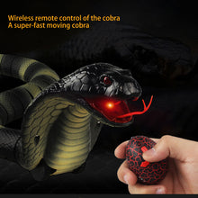 Load image into Gallery viewer, Remote Control Cobra Snake Toy Realistic Tongue Action 15m Remote Range Suitable for Prank Kids Gifts and Halloween Scares
