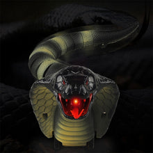 Load image into Gallery viewer, Remote Control Cobra Snake Toy Realistic Tongue Action 15m Remote Range Suitable for Prank Kids Gifts and Halloween Scares
