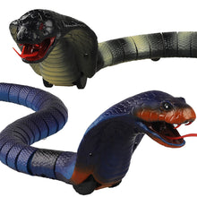 Load image into Gallery viewer, Remote Control Cobra Snake Toy Realistic Tongue Action 15m Remote Range Suitable for Prank Kids Gifts and Halloween Scares
