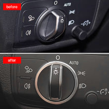 Load image into Gallery viewer, Car Headlight Control Switch Knob Decorative Ring Trim Frame Styling Sticker Auto Interior Accessories For Audi A3 Q2L

