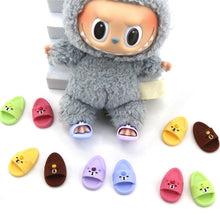 Load image into Gallery viewer, For Labubu Shoes Suitable for 17cm Cotton Dolls Shoes Slipper Toys Casual Sandal Dolls Accessories DIY Doll Toys
