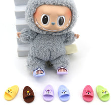 Load image into Gallery viewer, For Labubu Shoes Suitable for 17cm Cotton Dolls Shoes Slipper Toys Casual Sandal Dolls Accessories DIY Doll Toys
