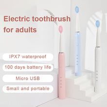 Load image into Gallery viewer, Portable Sonic Electric Toothbrush for Adults IPX7 Waterproof Toothbrushes High Frequency Health Oral Care Compact Travel Design
