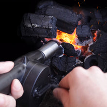 Load image into Gallery viewer, Adjustable Airflow Fire Blower For BBQ Charcoal Grill Hand Crank Blower Fire Making-Effective Outdoor BBQ Tools Camping Fire Starter Tool
