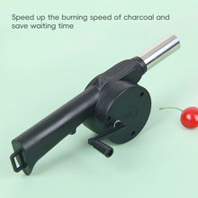 Load image into Gallery viewer, Adjustable Airflow Fire Blower For BBQ Charcoal Grill Hand Crank Blower Fire Making-Effective Outdoor BBQ Tools Camping Fire Starter Tool
