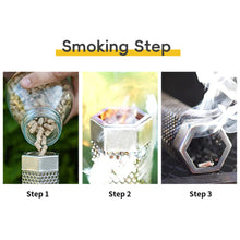 Load image into Gallery viewer, Grilled Meat Chicken Smoker Tube Refillable Wood Chip Cold/Hot Smoking Tube for Grill 5-Hour Slow Smoke Wood Pellet Tube Backyard BBQ Camping
