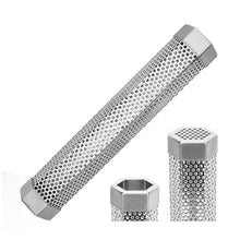 Load image into Gallery viewer, Grilled Meat Chicken Smoker Tube Refillable Wood Chip Cold/Hot Smoking Tube for Grill 5-Hour Slow Smoke Wood Pellet Tube Backyard BBQ Camping
