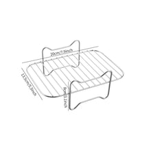 Load image into Gallery viewer, Stainless Steel Steamer Rack for Oven Air fryer Dishwasher-Safe &amp; Stackable Air Fryer Accessories Stackable Rack for Jerky/Fruits Dehydrating/BBQ
