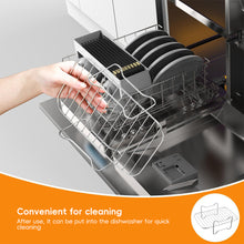 Load image into Gallery viewer, Stainless Steel Steamer Rack for Oven Air fryer Dishwasher-Safe &amp; Stackable Air Fryer Accessories Stackable Rack for Jerky/Fruits Dehydrating/BBQ
