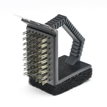 Load image into Gallery viewer, 3-IN-1 BBQ Steel Wire Brush Heavy-Duty Grill Scraper Brush Durable Cooking Cleaning Tool Outdoor Home BBQ Kitchen Accessories
