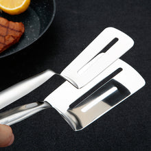 Load image into Gallery viewer, Multifunctional Steak Shovel Clip Food Tongs Thickened 304 Stainless Steel Pan-fried Steak Beef Fish Fillets Kitchen Baking Bread Tool Clips
