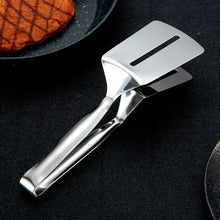 Load image into Gallery viewer, Multifunctional Steak Shovel Clip Food Tongs Thickened 304 Stainless Steel Pan-fried Steak Beef Fish Fillets Kitchen Baking Bread Tool Clips
