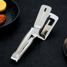 Load image into Gallery viewer, Multifunctional Steak Shovel Clip Food Tongs Thickened 304 Stainless Steel Pan-fried Steak Beef Fish Fillets Kitchen Baking Bread Tool Clips
