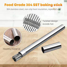 Load image into Gallery viewer, BBQ Needle With Storage Tube Stainless Steel Reusable Satay Skewer Non-Stick Compact Tube Fits Camping Must-Have Picnic Tools
