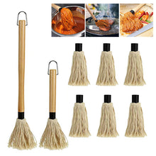 Load image into Gallery viewer, BBQ Sauce Basting Mops Roasting Grilling Barbeque Marinade Sauce/Seasoning/Oil Brush Barbecue Restaurant Outdoor camping party Essential
