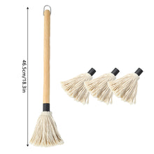 Load image into Gallery viewer, BBQ Sauce Basting Mops Roasting Grilling Barbeque Marinade Sauce/Seasoning/Oil Brush Barbecue Restaurant Outdoor camping party Essential
