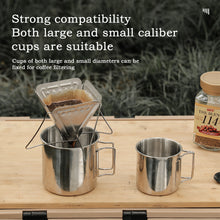 Load image into Gallery viewer, Folding Coffee Dripper Rack Coffee Filter Stand Slow Brewing Accessories Funnel Camping Supplies Outdoor Home Drinking Tools
